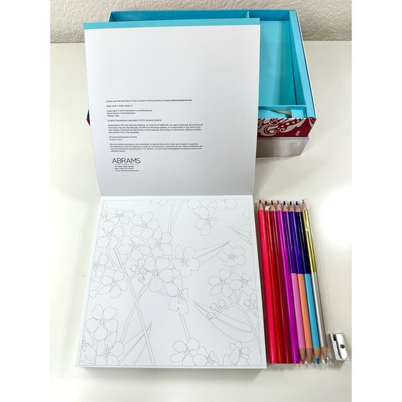 VIVE LE COLOR ENERGY Coloring Book Pencils De-Stress Adult Color Therapy Kit NEW - Picture 5 of 6